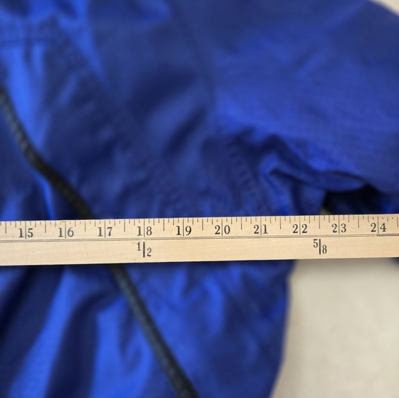 Vintage Y2K Columbia Sportswear Ski Jacket 80s 90s Blue Red Hooded Parka L - Picture 16 of 16